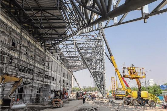 绍兴国际会展中心 抢抓工期赶进度