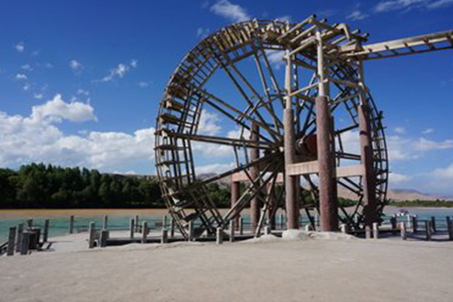 黄河兰州段水位未受雨天影响 水车博览园正常开放